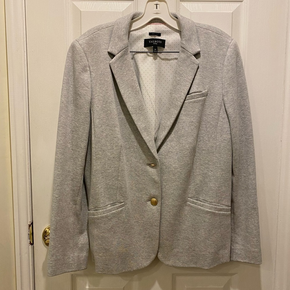 Talbots Brand Light Gray Blazer